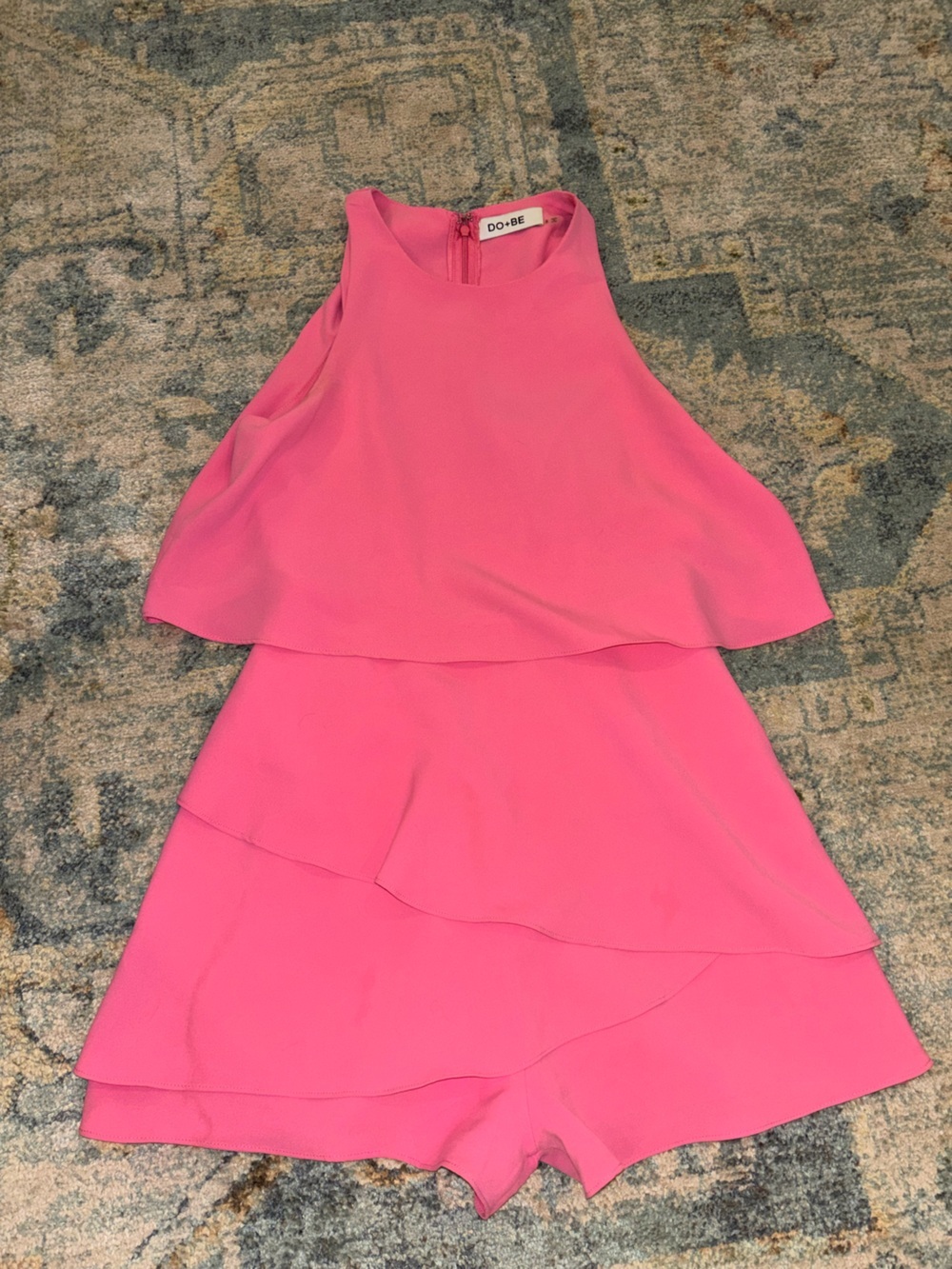 DO+BE Hot Pink Tiered Romper